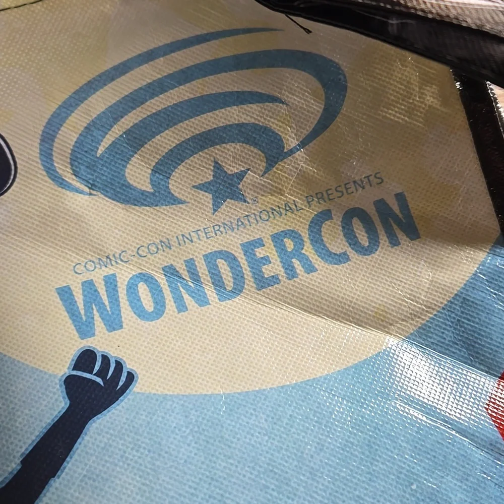 Comic Con EXCLUSIVE Vinyl Canvas Tote  with 